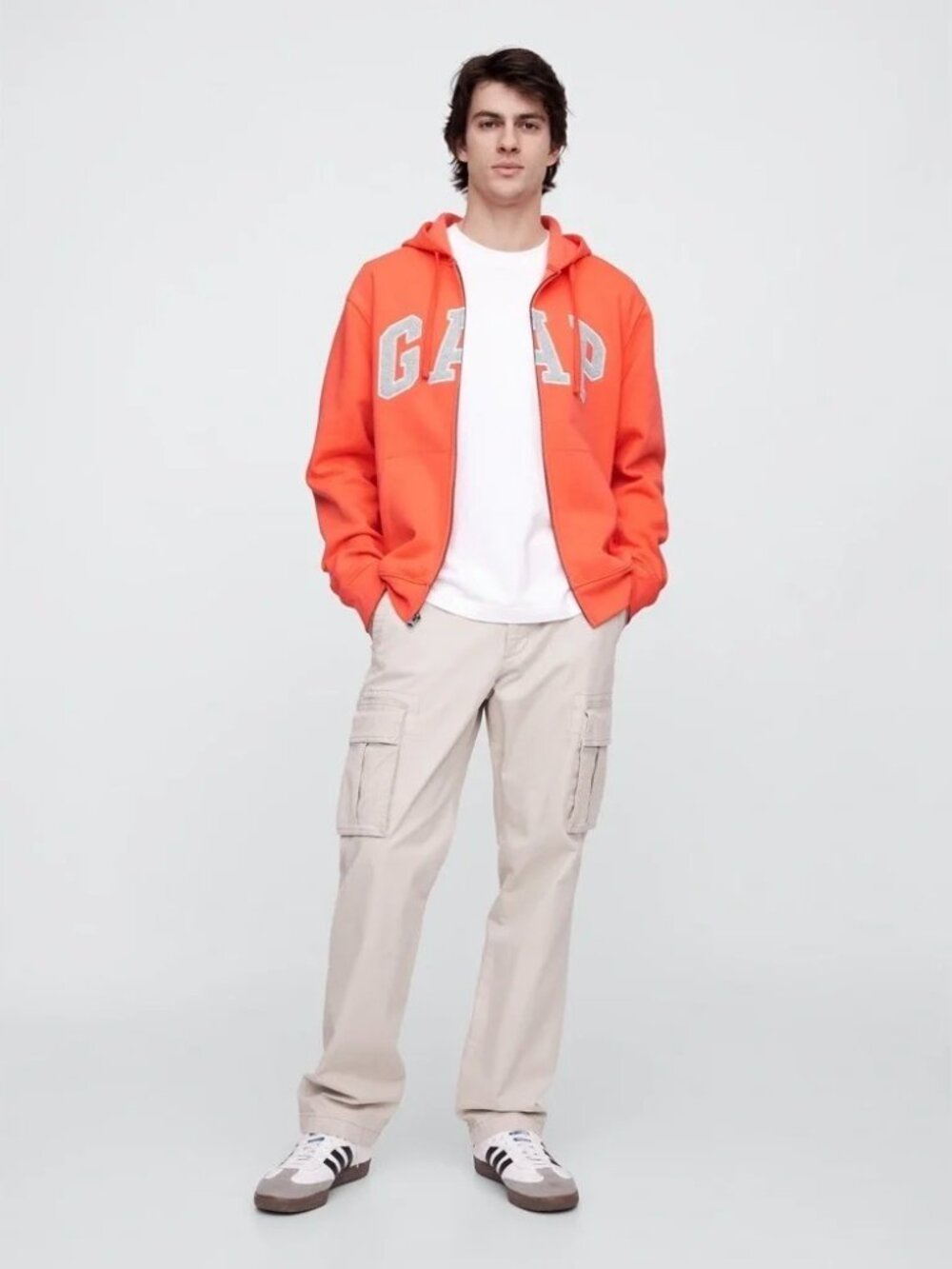 GAP Coral Pink Full-Zip Hoodie with Front Pockets NWOT